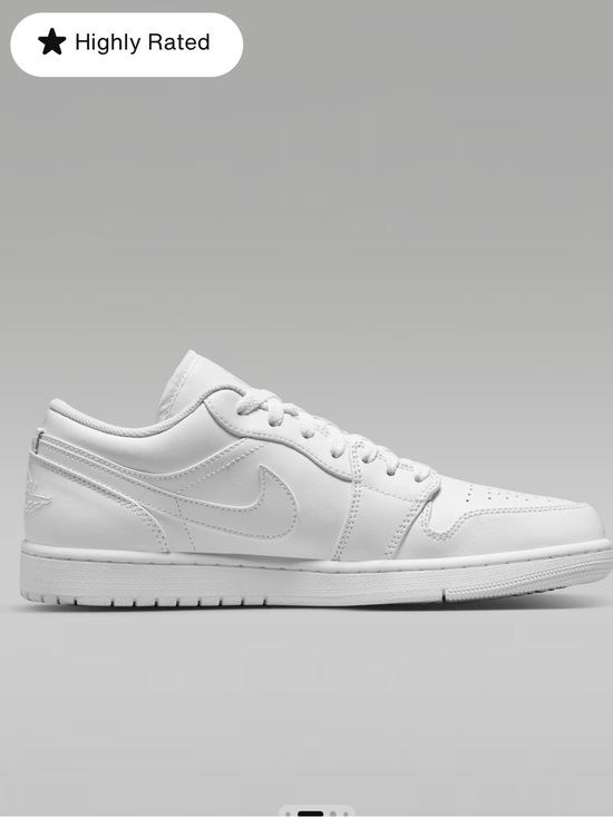 Nike Other - Men’s Nike Air Jordan 1 Low - White Leather Sneakers
